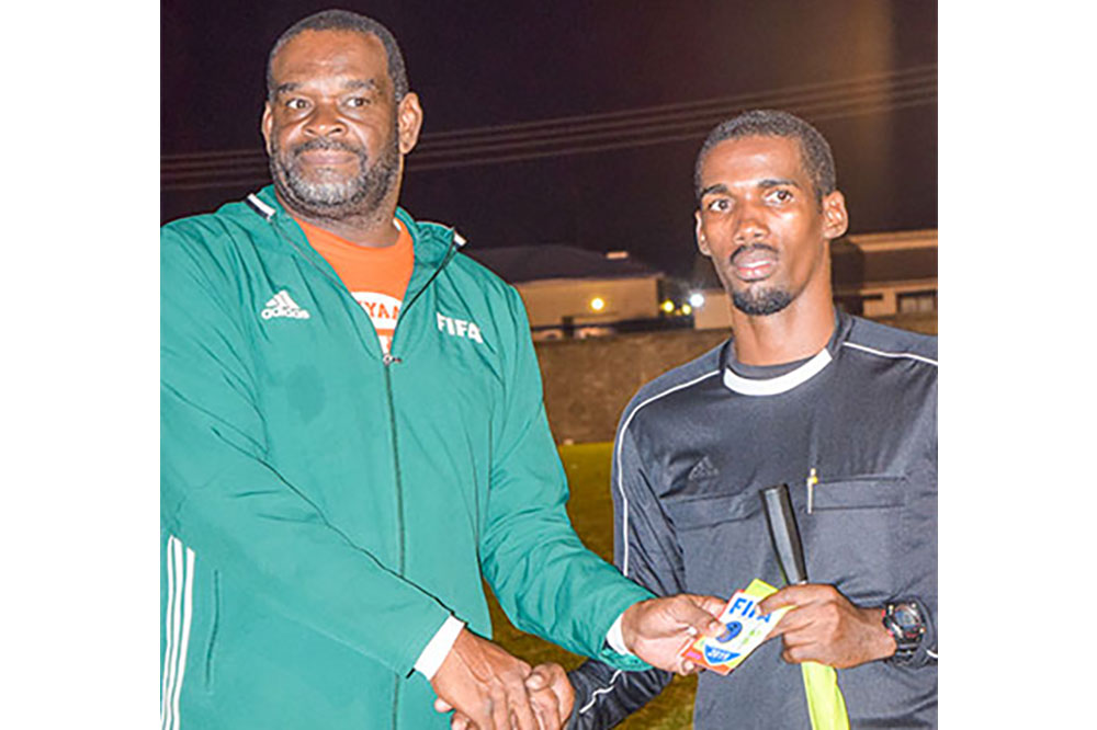 Local football referees receive FIFA badges