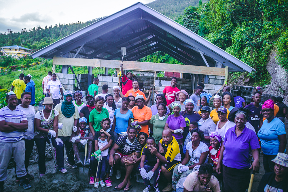 Adventist Youths rebuild in Dominica Searchlight
