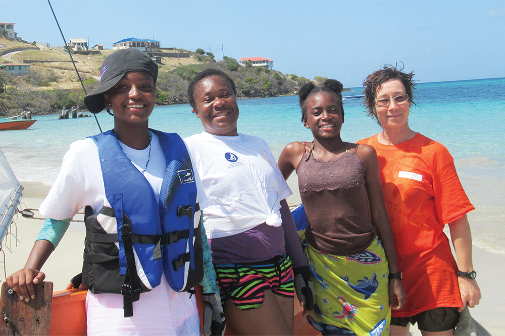 First all-female boat crew for Bequia sailing tournament