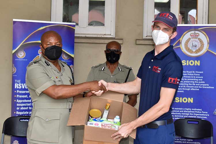 Police receive more supplies from Rapid Relief Team