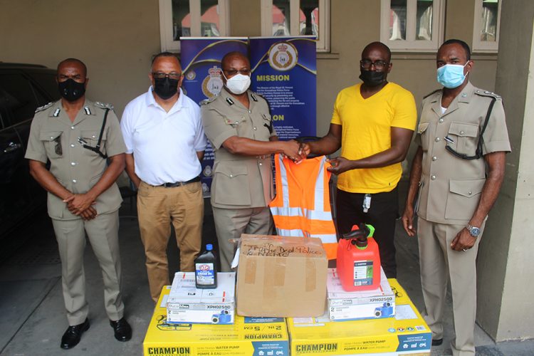 SVG Relief Inc donates to the police