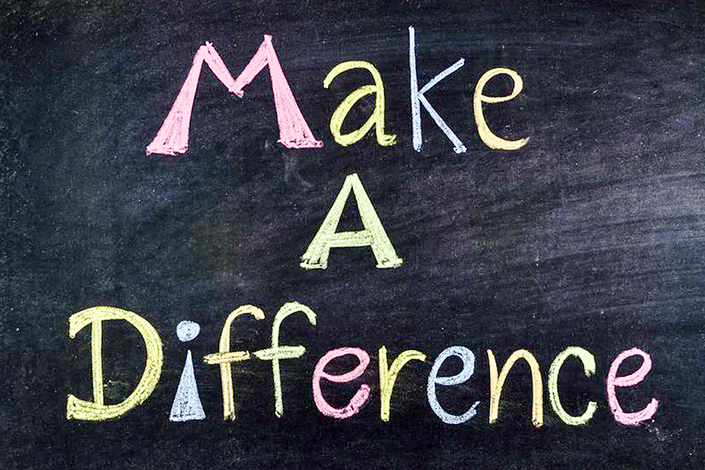 Make a difference…