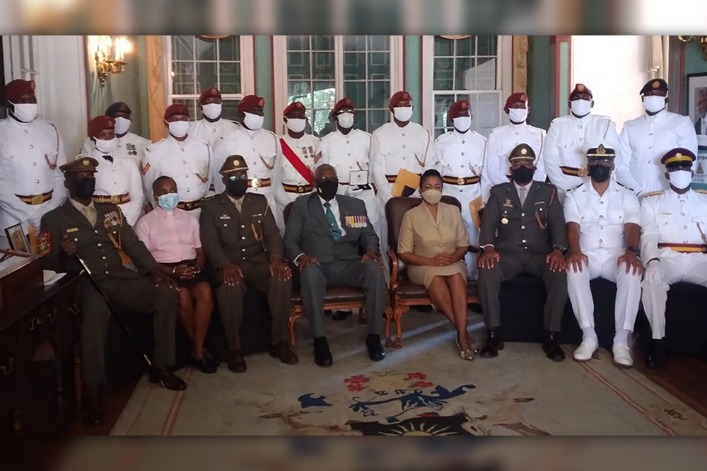 Police & Defense force personnel in Antigua/Barbuda awarded for work in SVG during eruptions - Vimarsana News