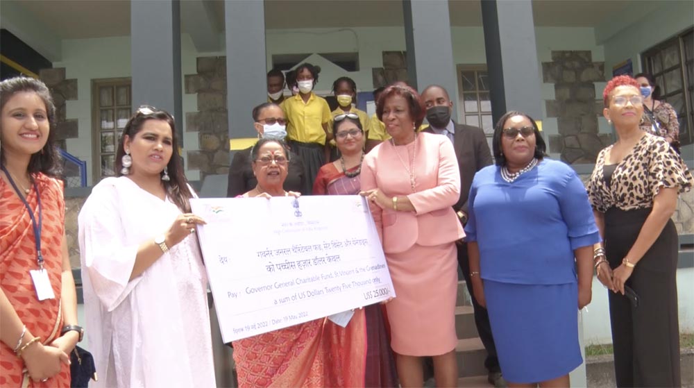 First Lady of India donates US$25,000 to Governor General’s Charitable Trust