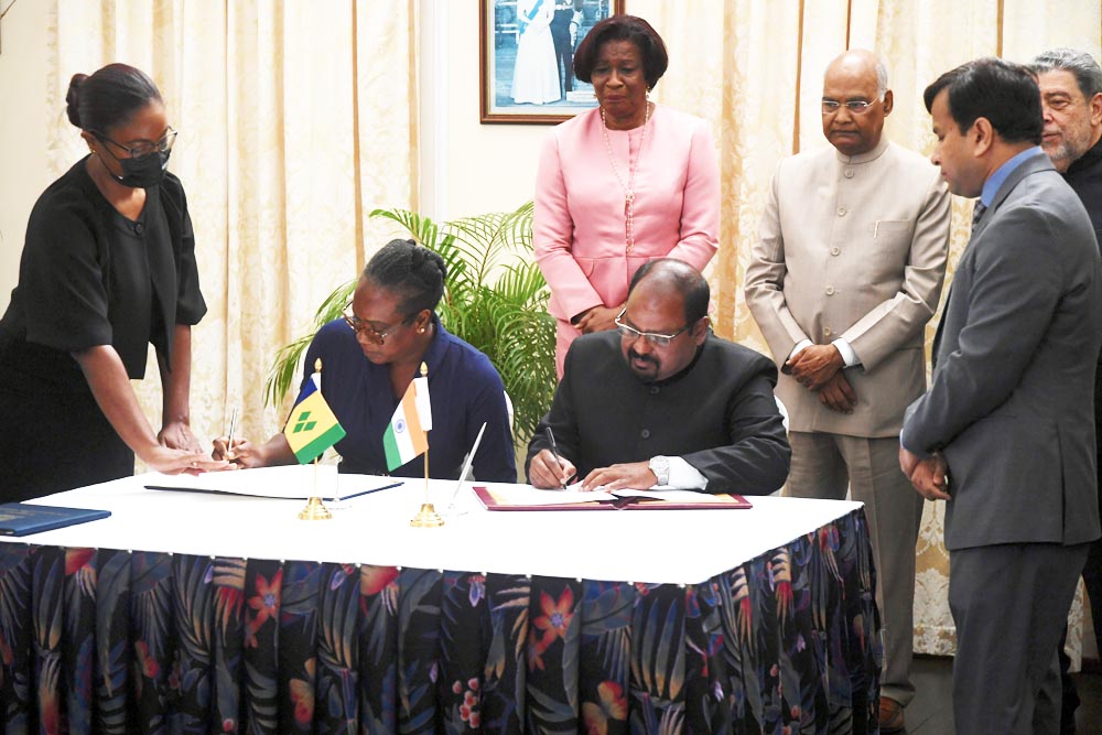 Memoranda of Understanding signed between SVG and India - Vimarsana News