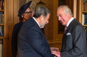 Prime Minister Ralph Gonsalves wraps up UK visit with an audience with King Charles III
