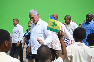 President of Cuba arrives in St Vincent and the Grenadines for three-day visit