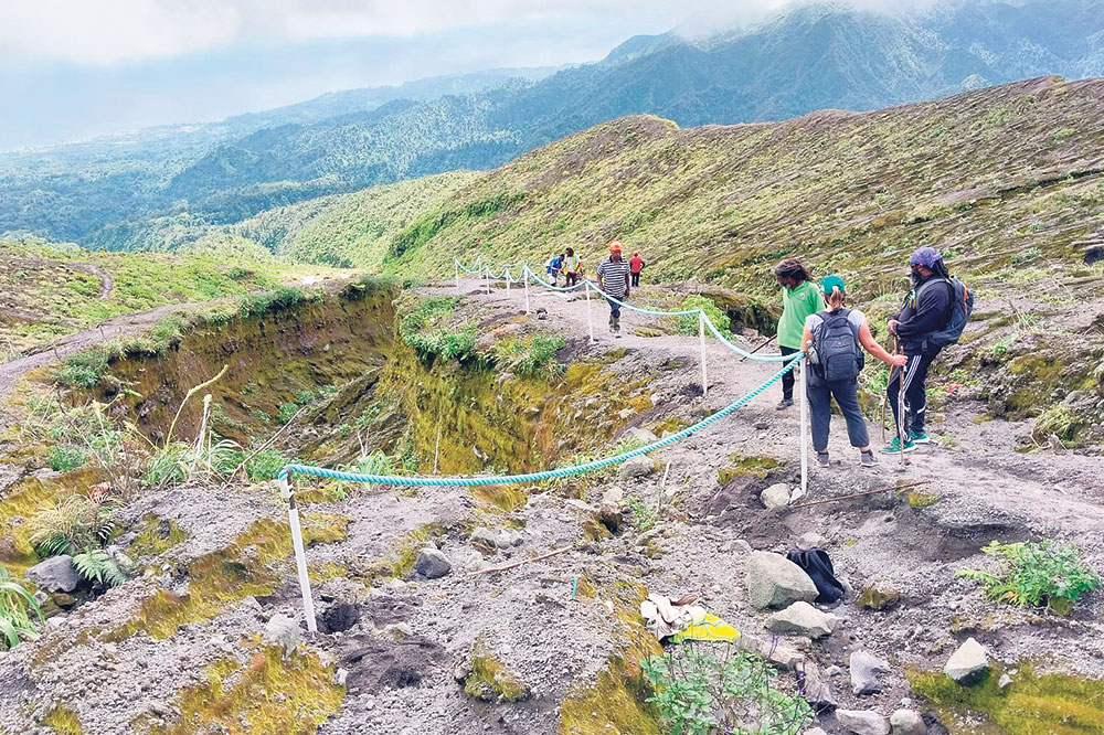 La Soufriere trail almost fully restored - Vimarsana News