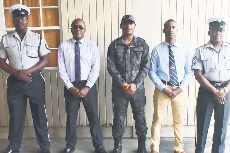 Five officers mark 20 years in the Royal St Vincent and the Grenadines Police Force