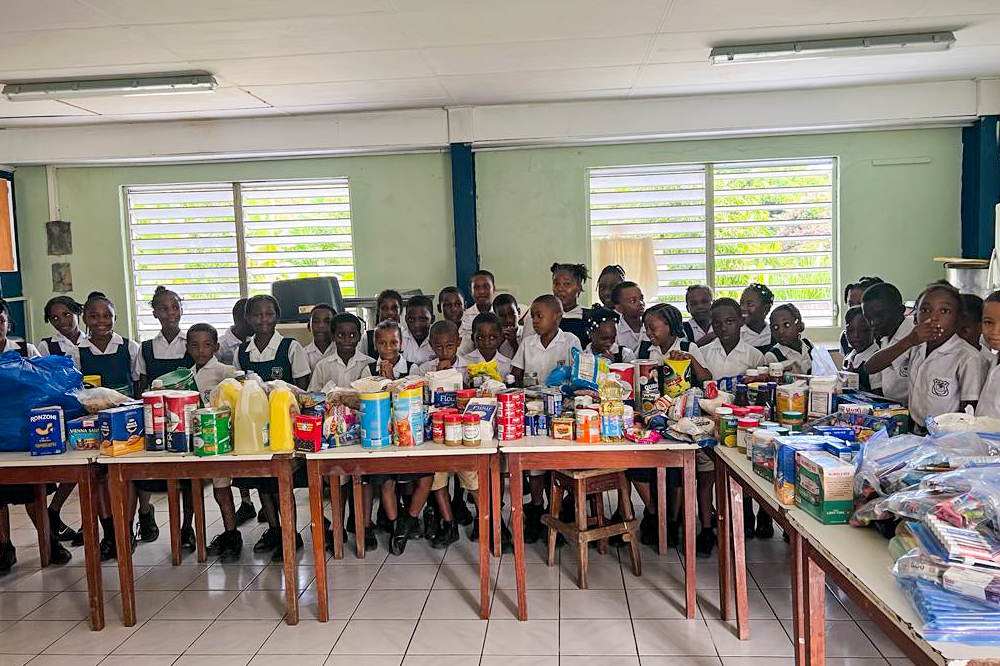 Former teacher donates food items to South Rivers Methodist School - Vimarsana News