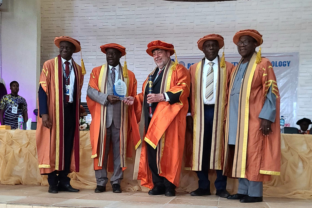 PM Gonsalves receives honorary degree from Bells University of Technology, Nigeria - Vimarsana News