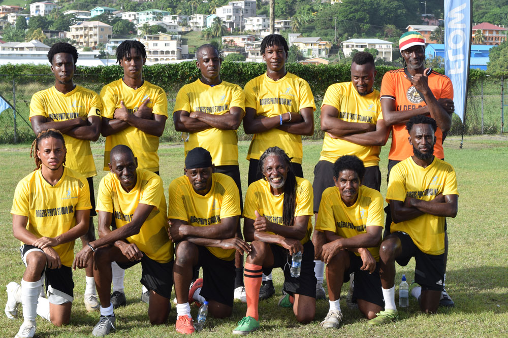 Yellow Team trump Sweaterz Christmas Day Football title Searchlight