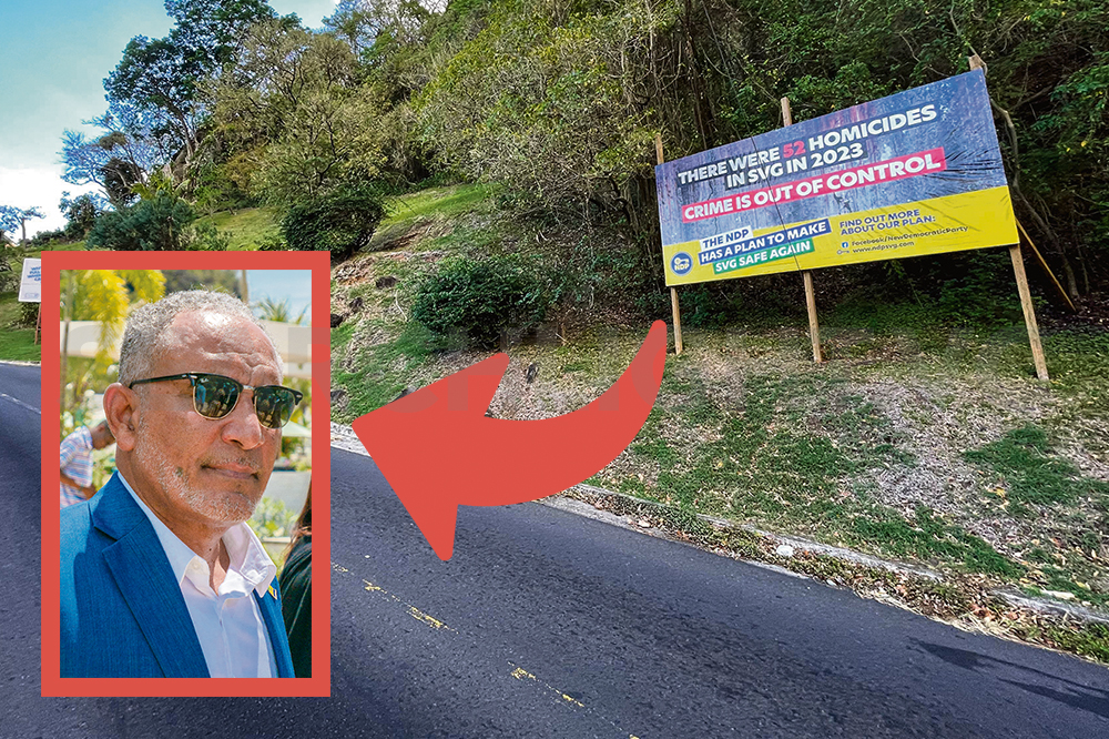 NDP leader defends homicide count billboard at Gibson Corner - Vimarsana News