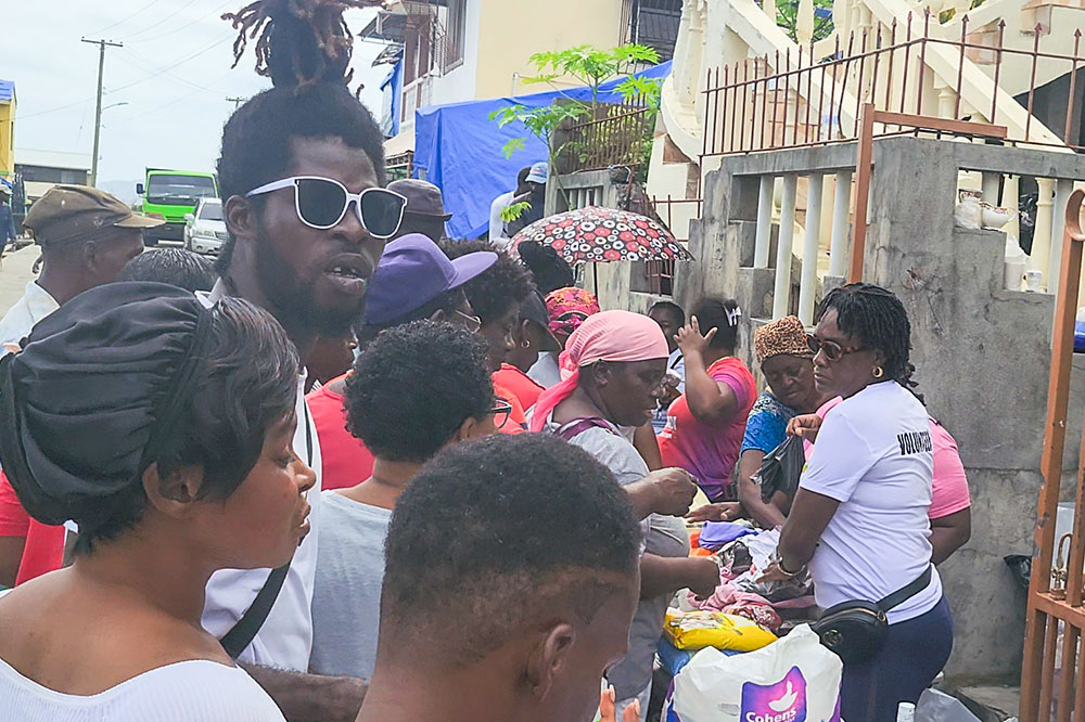 Kenville Horne Sports Academy and Uk soldier partnered to help Southern Grenadines