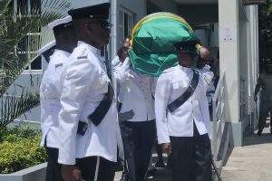 Solemn turn out for official viewing of Allan Cruickshank’s body in Parliament