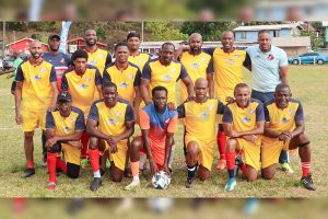 Hope International and South Leeward in Over-40s Football Final Sunday