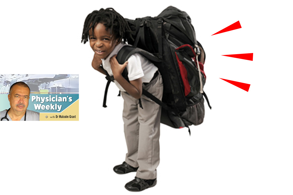 Heavy backpacks can  seriously harm our children