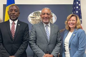 Prime Minister and Foreign Minister meet with United States deputy chief of mission to Barbados and Eastern Caribbean