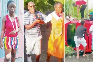 Passenger van overturns, injuring several commuters