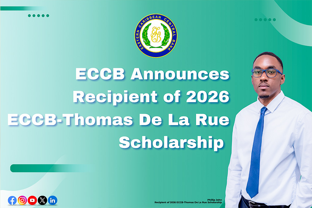 SVG’s Phillip John granted the 2026 ECCB-Thomas De La Rue Scholarship